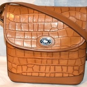 Dooney and bourke croco alligator full flap bag